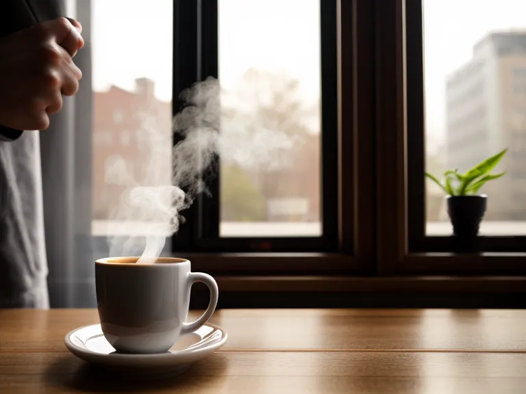Freelancer filmt Content in einem Café mit dem Smartphone