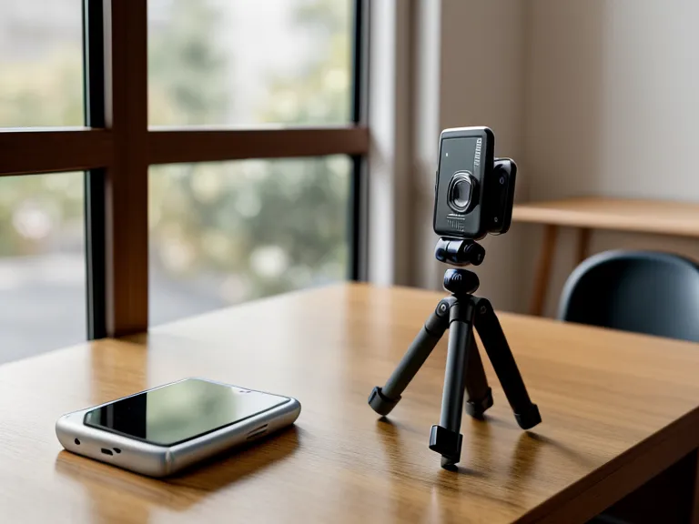 Videoschnitt auf dem Smartphone in einem Café für einen Imagefilm