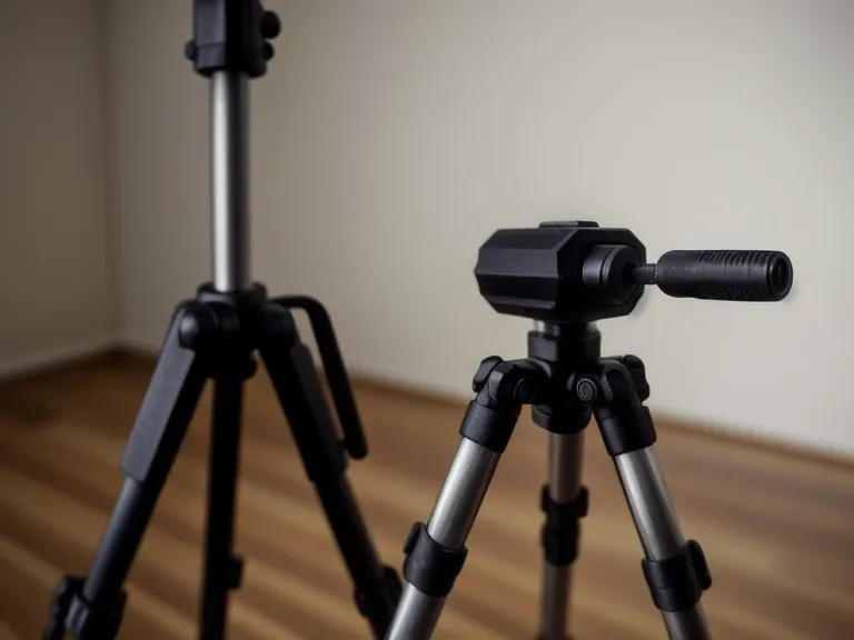 Detailaufnahme eines Stativ-Auslegerarms mit Smartphone-Halterung