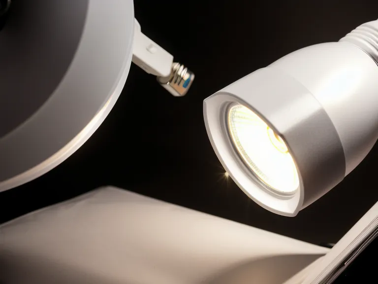 DIY-Diffusor aus Backpapier auf einer LED-Leuchte für weiches Videolicht.