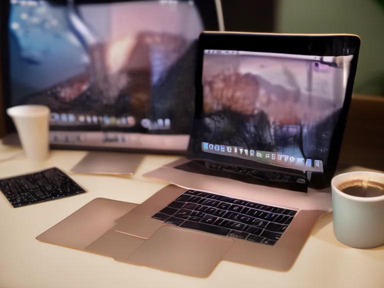 Nahaufnahme eines MacBook-Bildschirms mit Wellendiagramm für die Farbbearbeitung von Videos.