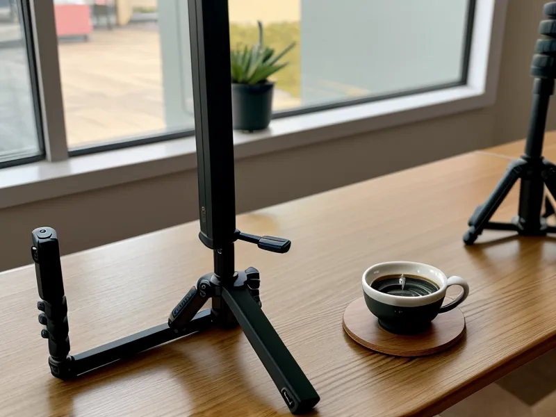 Günstiges Licht Setup für Videoaufnahmen in dunklen Yoga Studios