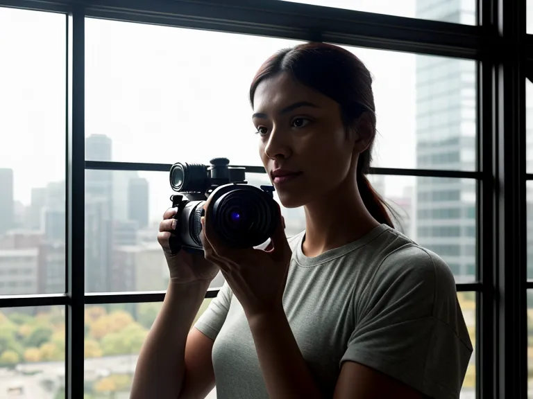 Filmdreh in einem Yogastudio mit Smartphone Cage für stabile Aufnahmen