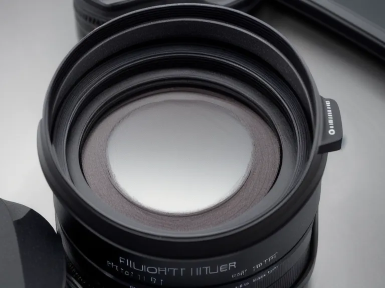 Ein zerkratzter ND-Filter neben einem Schlüsselbund als Beispiel für schlechten Schutz.