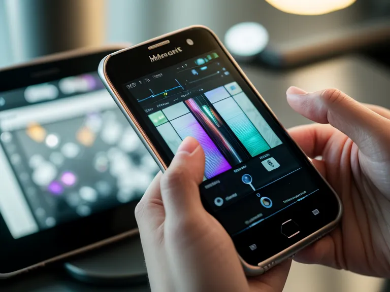 Nahaufnahme eines iPhones beim Videoschnitt in der CapCut App