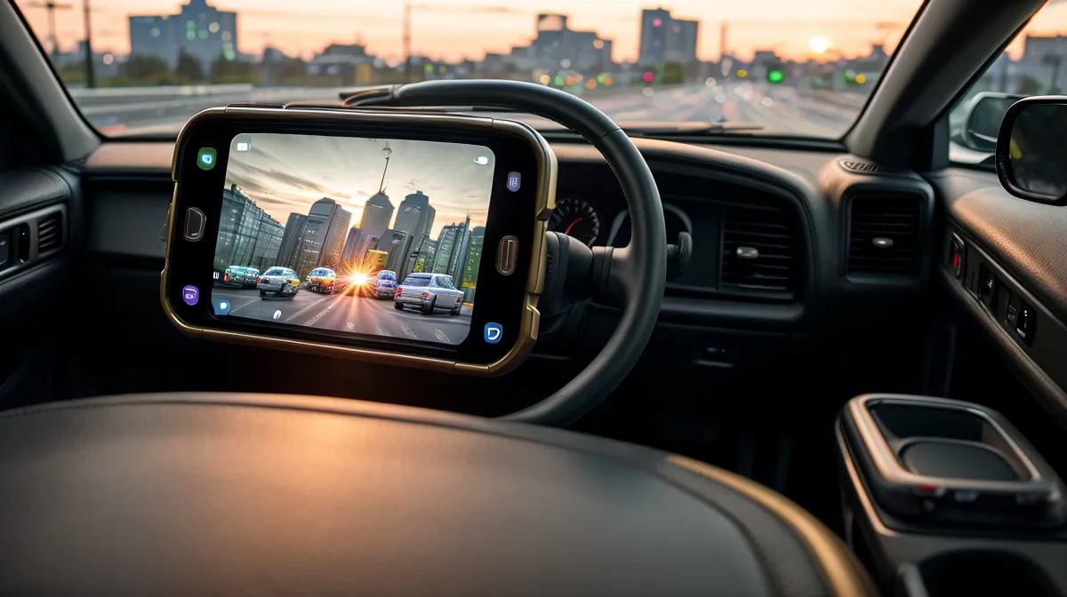 Smartphone Halterung für das Auto für dynamische Video Aufnahmen