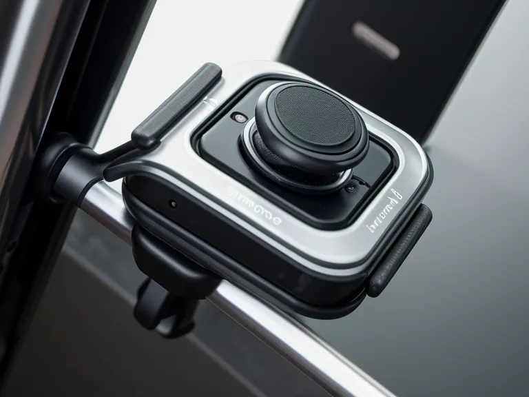 Detailaufnahme eines Saugfuß-Mechanismus für Smartphone-Video-Rigs