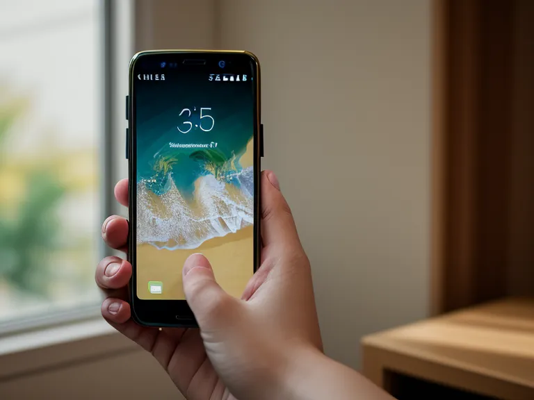 Manueller Fokus und Belichtungssperre auf einem Smartphone Display einstellen