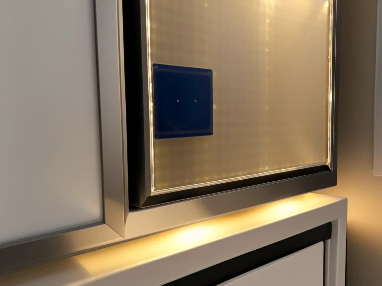 Ein kleines LED-Lichtpanel für Videoaufnahmen mit verschiedenen Farbtemperaturen.