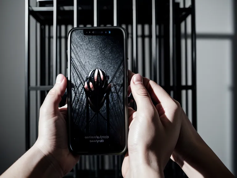 Hände halten Smartphone in einem Video Rig während eines Drehs
