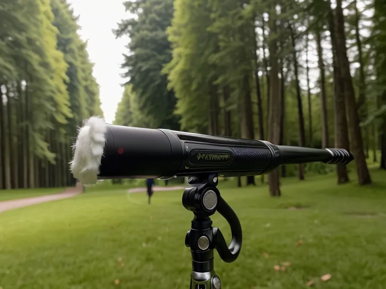Smartphone-Rig mit externem Mikrofon und Windschutz für Sound Design bei Außenaufnahmen